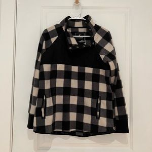 Plaid fleece jacket